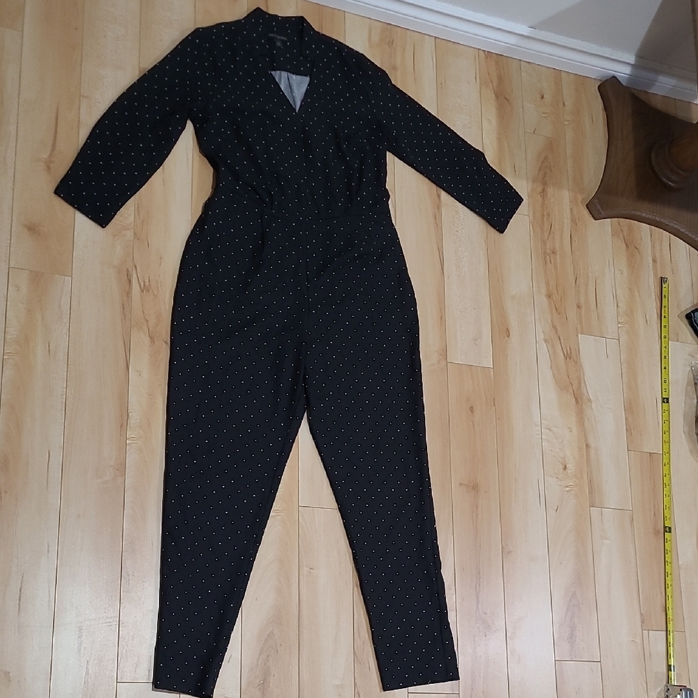 Banana Republic Women's Size 4 Black Long Sleeve Jumpsuit
